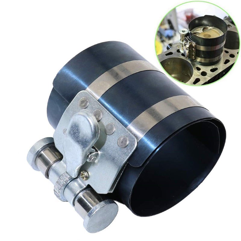 DEDC 3 inch Piston Ring Compressor Tool, Adjustable Ratchet Piston Installation Tool Removal Tool Installation Compressing Capacity 2 to 6.9 Inch - Image 2